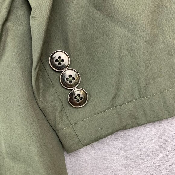 Victorinox Mens Jacket Medium Olive Green Blazer Long Sleeve Cotton Nylon Army - Picture 8 of 9